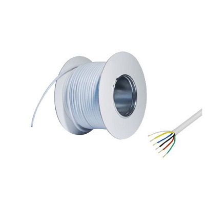 6 Core Security Alarm Cable White 100m
